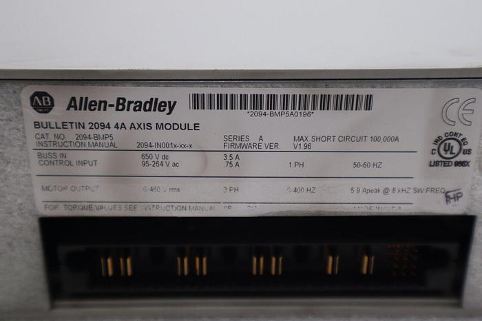 Used ALLEN BRADLEY 2094-BMP5 ALLEN BRADLEY KINETIX 6000 AXIS MODULE STOCK 1866
