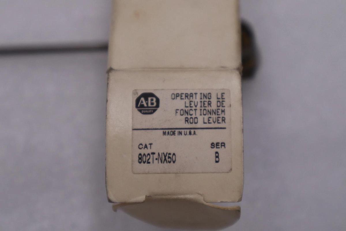 Used Allen-Bradley 802T-NX50 Limit Switch Arm Rod Lever SURPLUS NEVER USED #H1601A