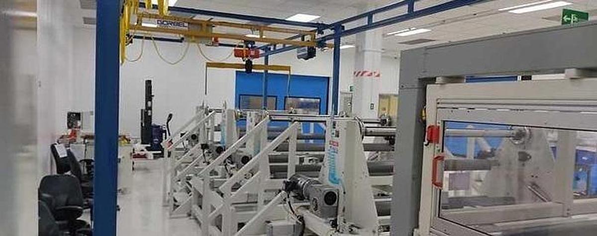 Used 62" Contech Converting Technologies, Inc. Die Cutting Press 100 Tons Mfg. 2019