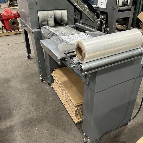 Used BESELER 2016 MTB-SB-111 HOT KNIFE L-BAR SEALER SHRINK WRAP SYSTEM