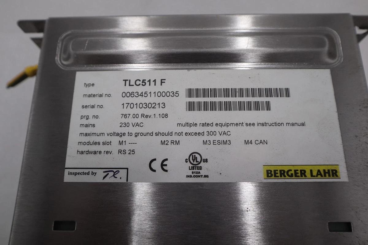 Used Bereger Lahr TLC511 F Servo Drive POSITIONING CONTROLLER 5 AMP STOCK B-697