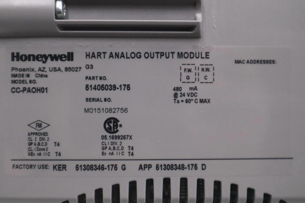 Honeywell CC-PAOH01 51405039-175 HEART ANALOG INPUT MODULE NEW UNIT STOCK G200A