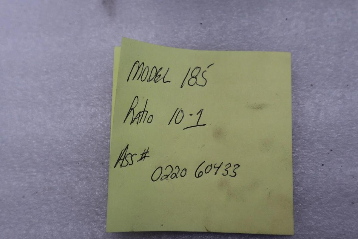 HUB CITY 0220-60433 MODEL 185 10:1 STOCK #M-28