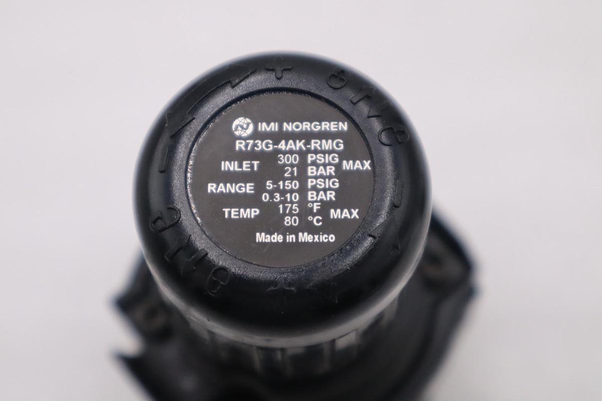 Used Norgren R73G-4AK-RMG/ R73G4AKRMG Pressure Regulator - NEW NO BOX - STOCK H1503