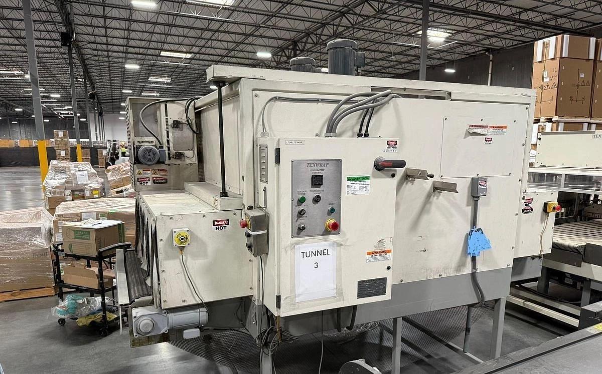 Used 36" TEXWRAP MODEL STB-3618SSR SIDE SEAL AND STB-1348 HEAT TUNNEL SYSTEM 2018