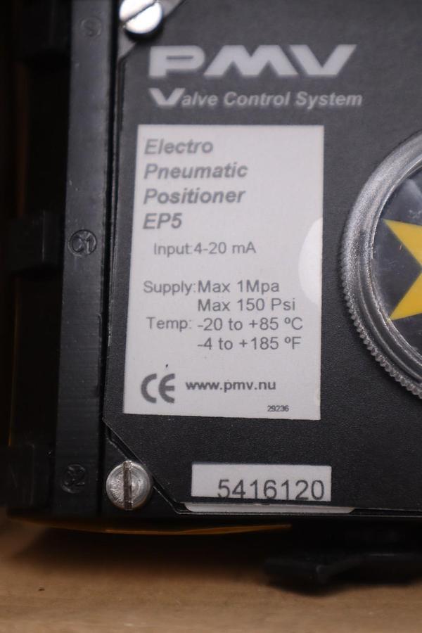 Used PMV ELECTRO PNEUMATIC POSITINER EP5 PRESSURE TRANSDUCER STOCK #3252A