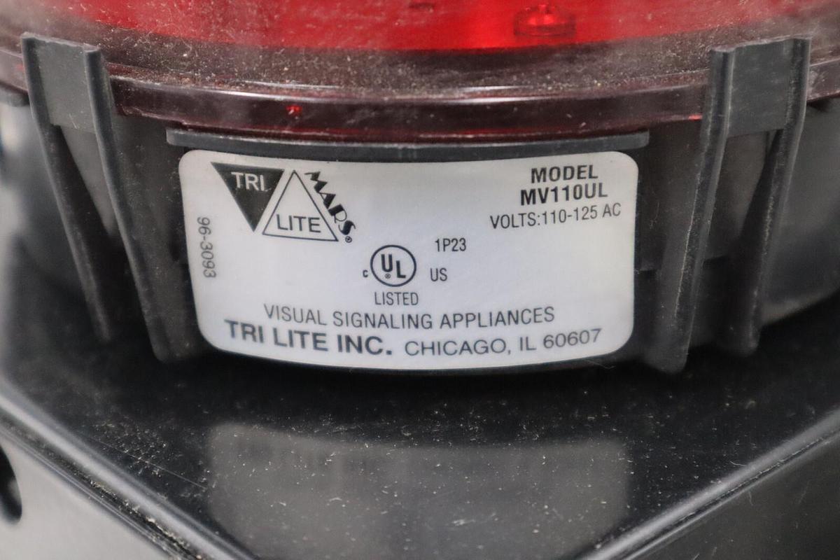 Used TRI LITE MV110UL STACK LIGHT APPLICATION SIGNAL - SURPLUS NEVER USED #H833