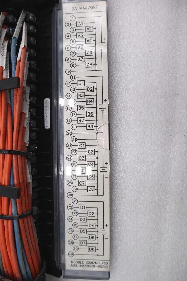 Used GE FANUC IC697MDL750 OUTPUT MODULE 2A MAX #L-240