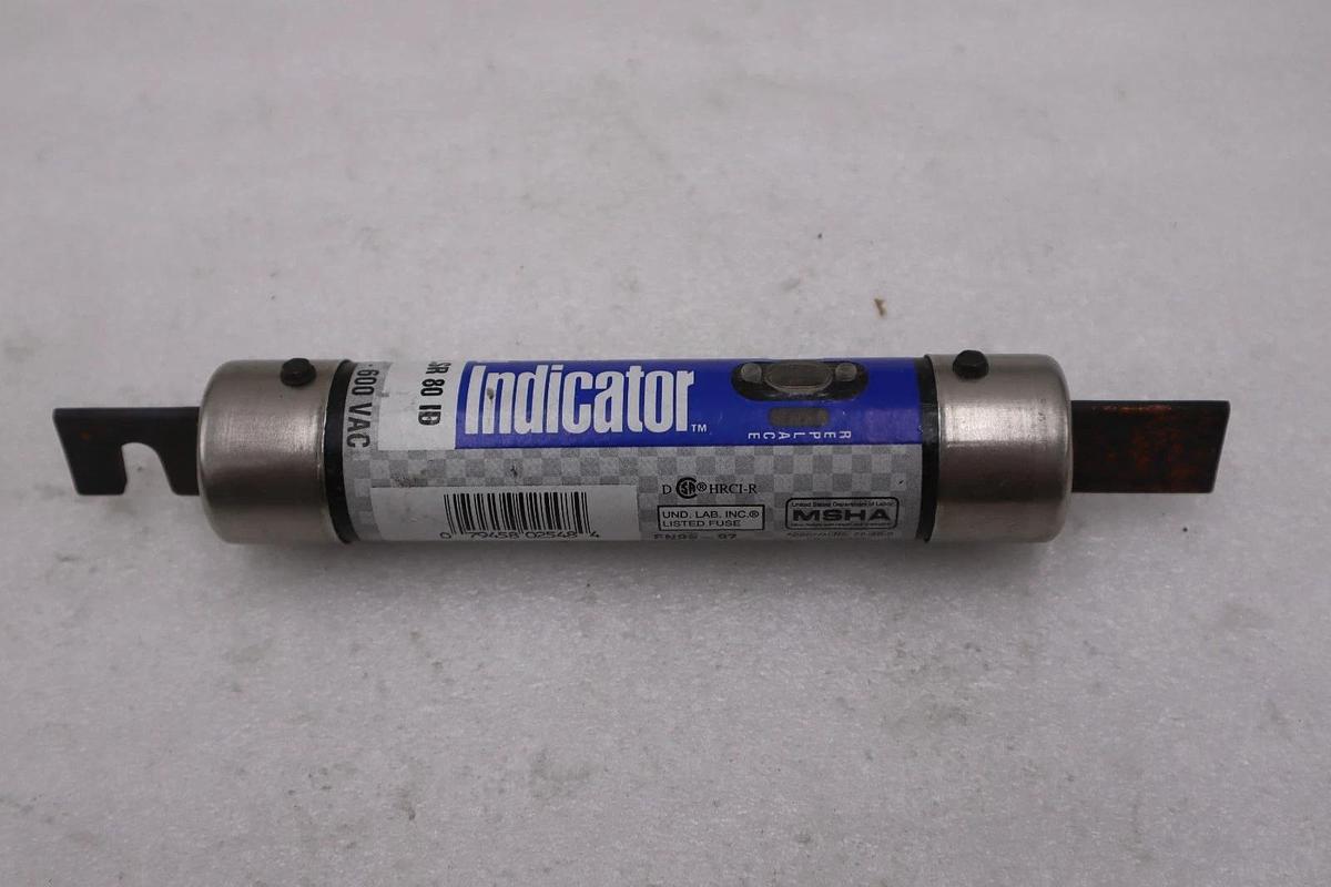 Used LOT OF 2 - Littlefuse FLSR 80 ID TIME DELAY FUSE - STOCK 5830A