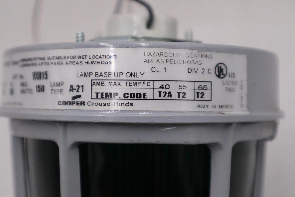Used Crouse Hind VXH15 Lighting Fixture Enclosed Max Watt 150 Max Lamp STOCK H856