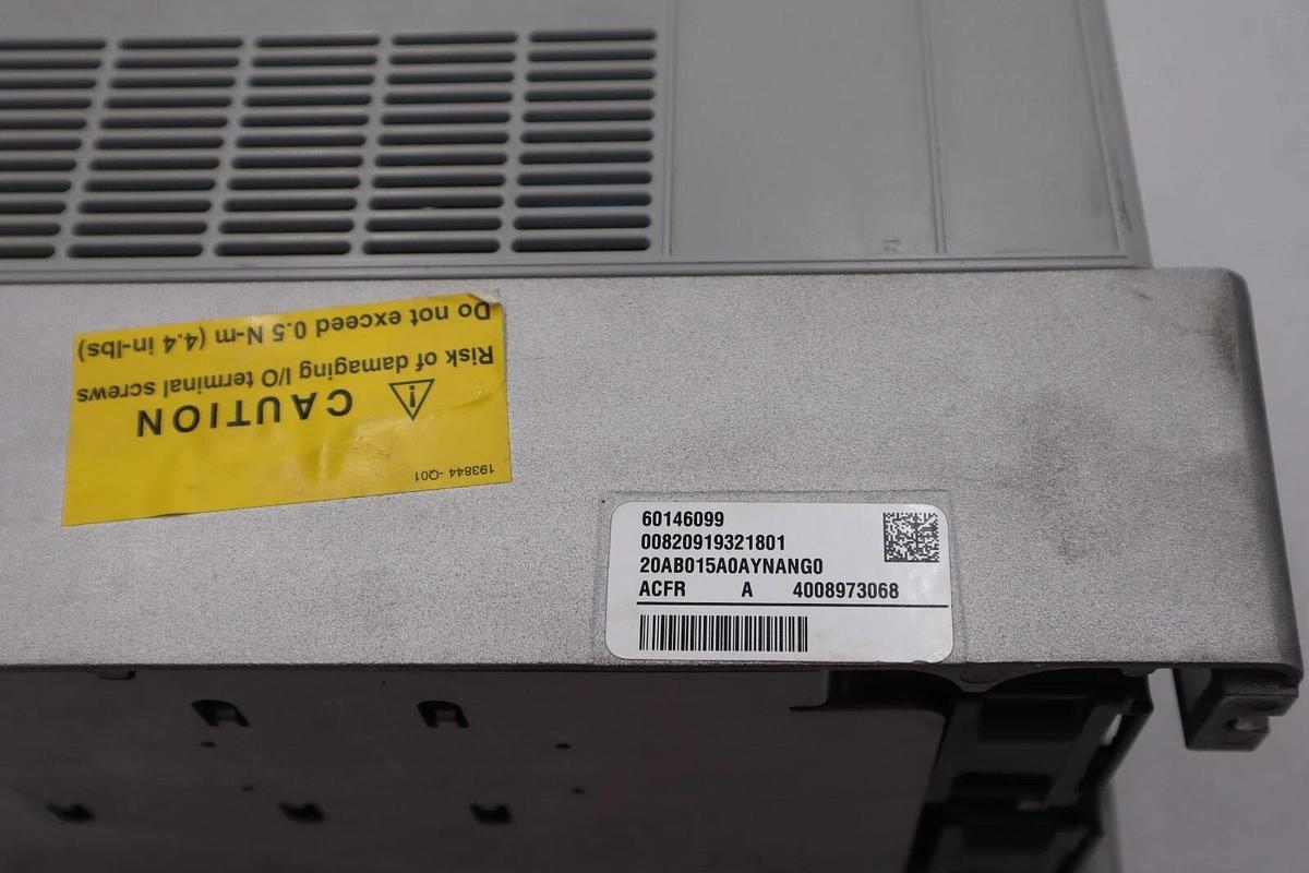 Used Allen-Bradley PowerFlex 70 20AB015A3AYNANG0 MFG. 2018 AC Drive STOCK 2629