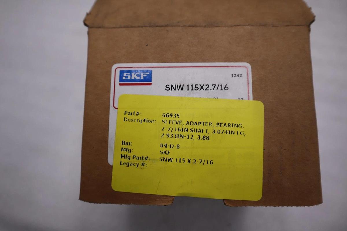 Used snw 115x2.7/16 skf standard accessories NEW IN BOX STOCK 3009CC