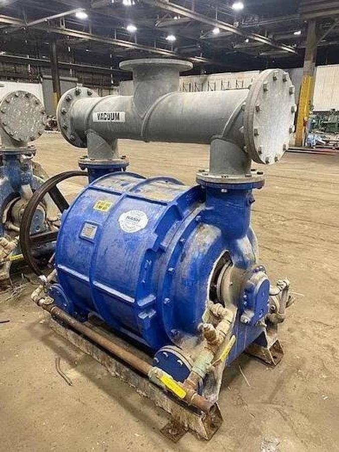 Used NASH MODEL CL3002 VACUUM PUMP 150HP MOTOR REMANUFACTURED 2021