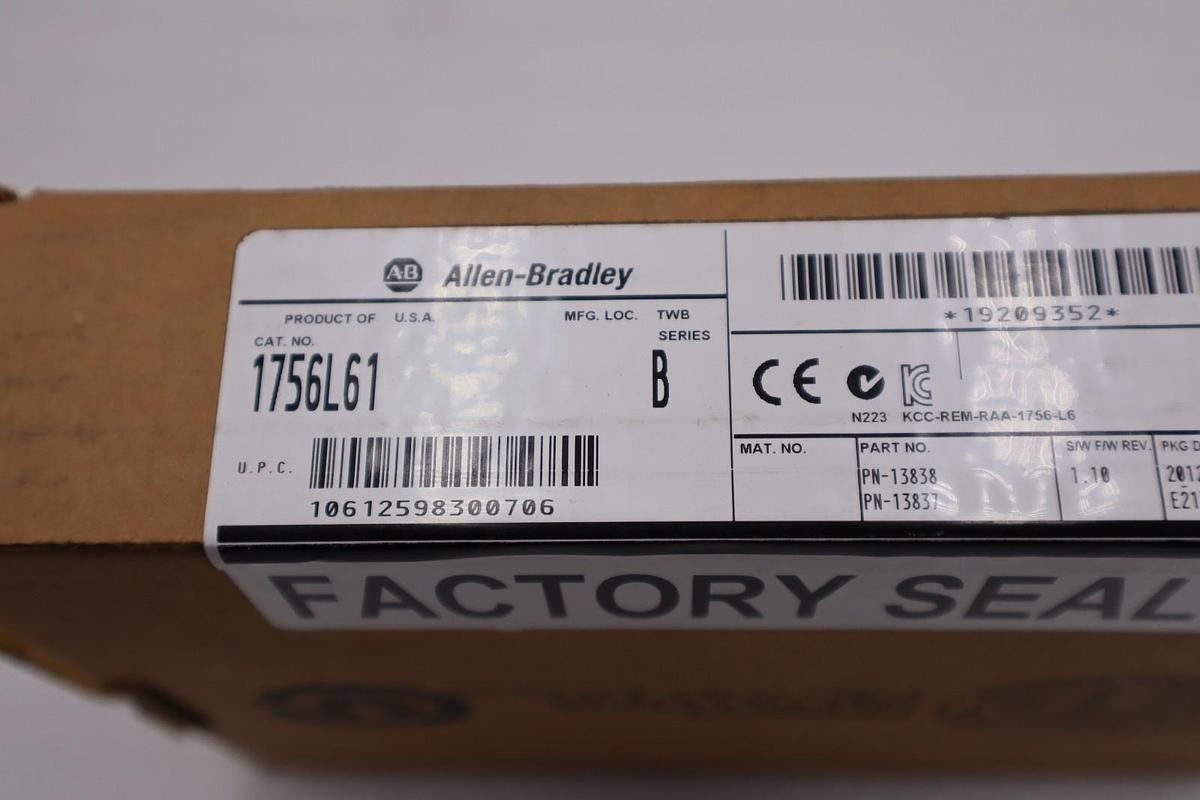 Sealed Allen Bradley 1756-L61 Ser B ControlLogix Logix5561 Processor 2MB #GF33