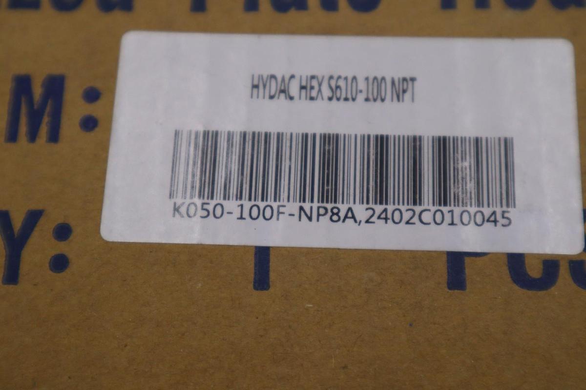 HYDAC HEX S615-100 NPT/ 615-100 Brazed Plate Heat Exchanger - STOCK SGF244