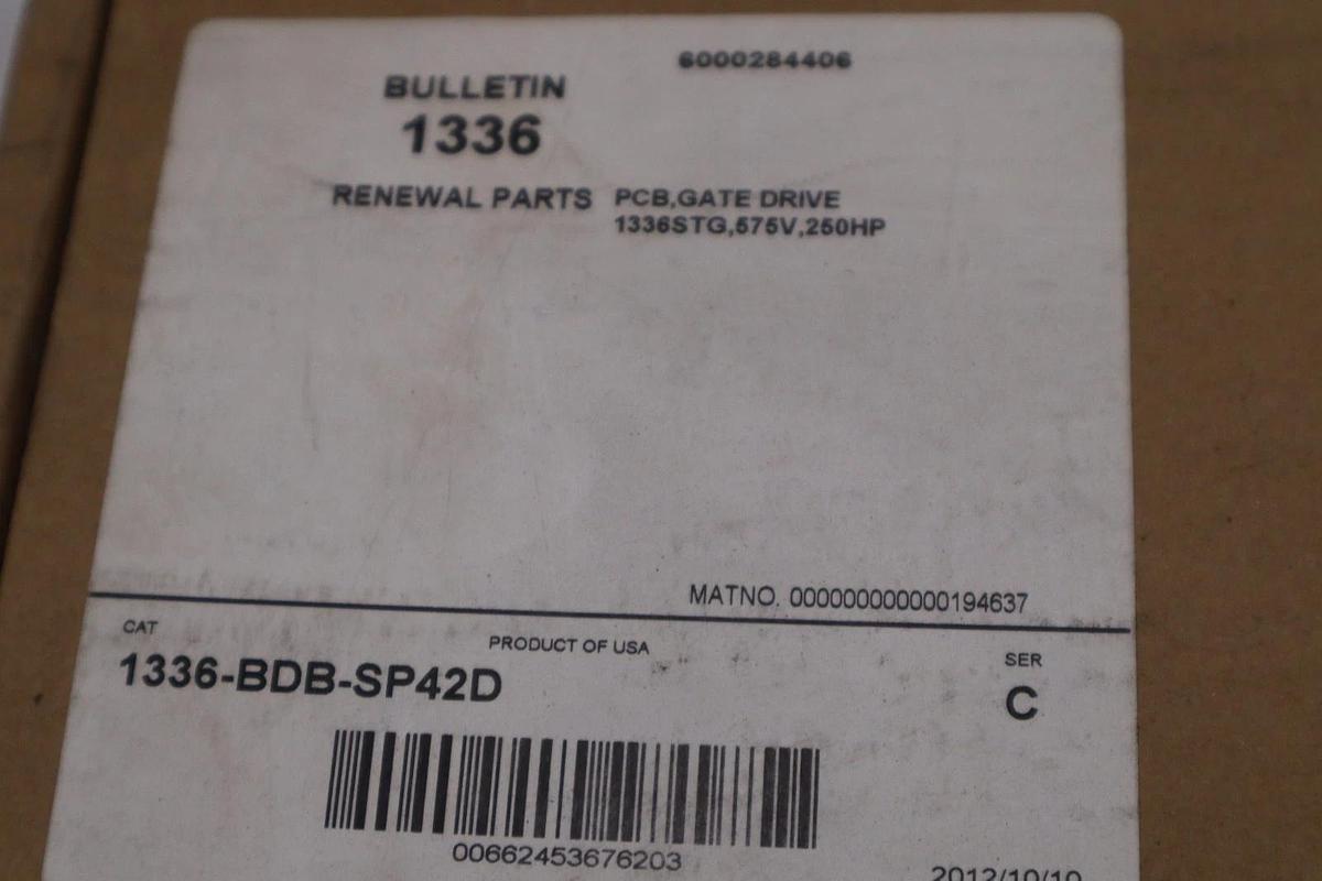 Used NEW 1336-BDB-SP42D PCB BOARD ALLEN BRADLEY 575 VAC 250 HP #GF-645