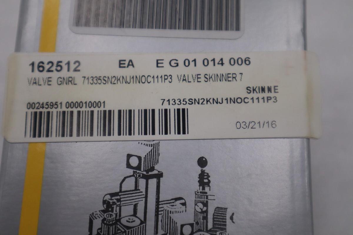 NEW PARKER 71335SN2KNJ1N0C111P3 2-Way Direct Acting Valve STOCK G370A