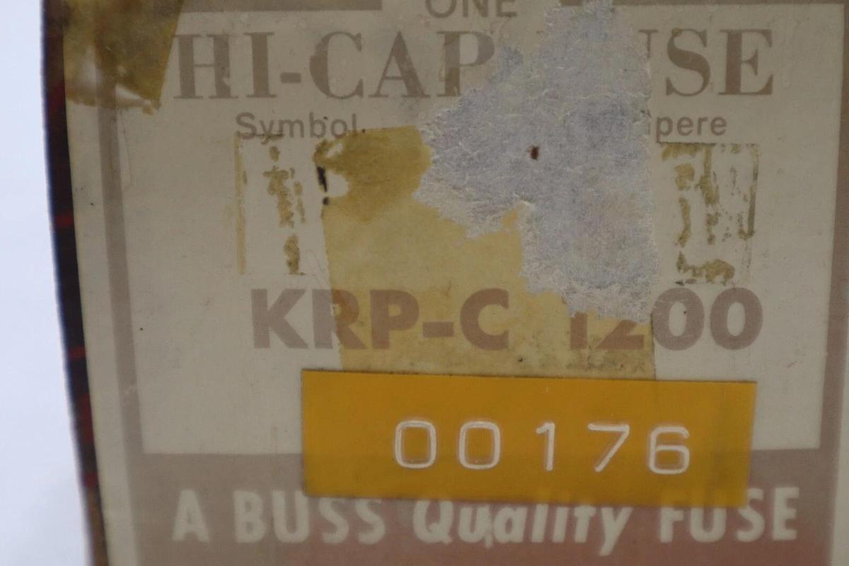 NEW  BUSSMANN KRP-C-1200  AMP FUSE HI-CAP CLASS-L 600 VOLTS NIB STOCK 2096A