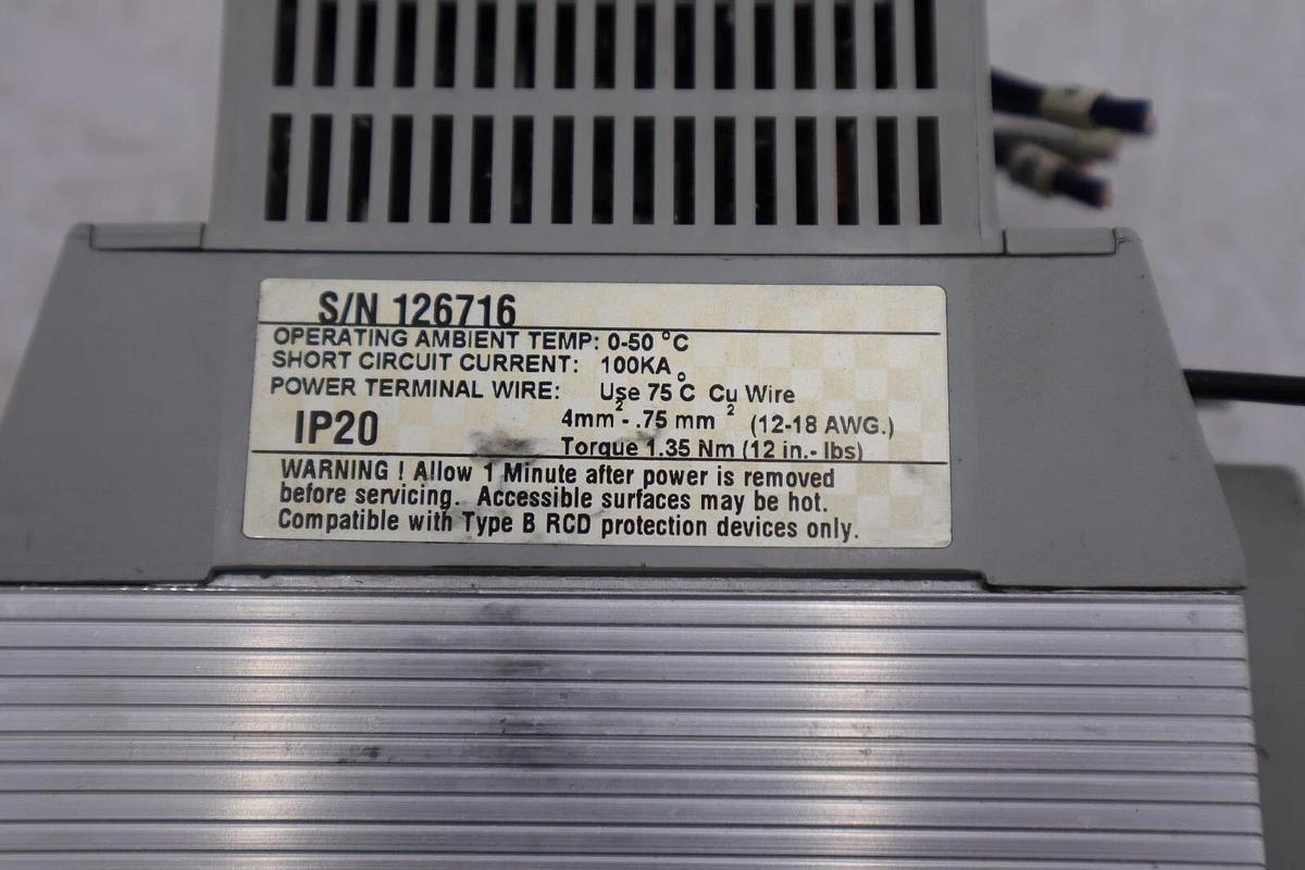 Used Used Allen-Bradley Variable Speed Controller IP20 160-ba03nps1p1 L-145