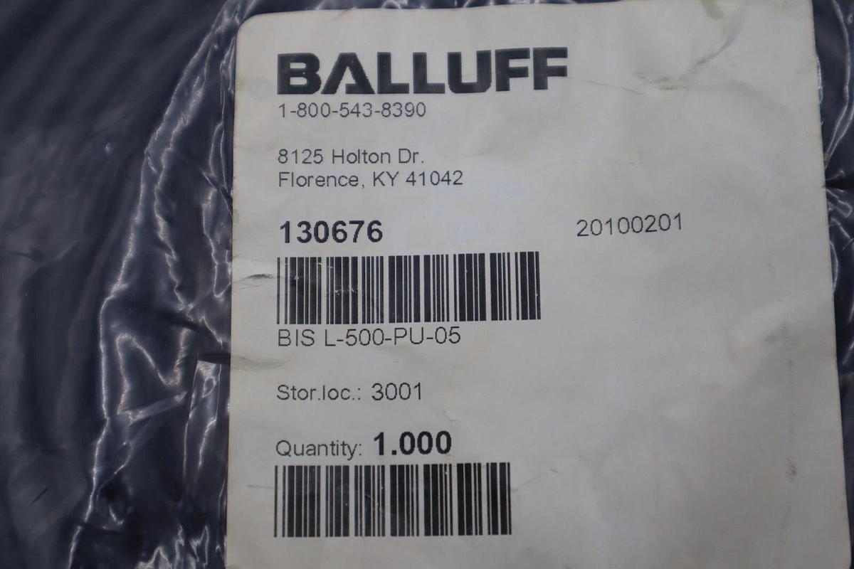 BALLUFF BIS-L-500-PU-05 BISL500PU05 CABLE STOCK K-3899