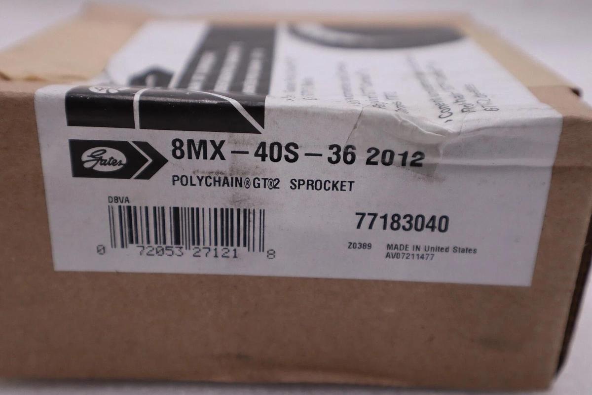 Used NEW GATES 8MX-40S-36 2012 SPROCKET STOCK H699A