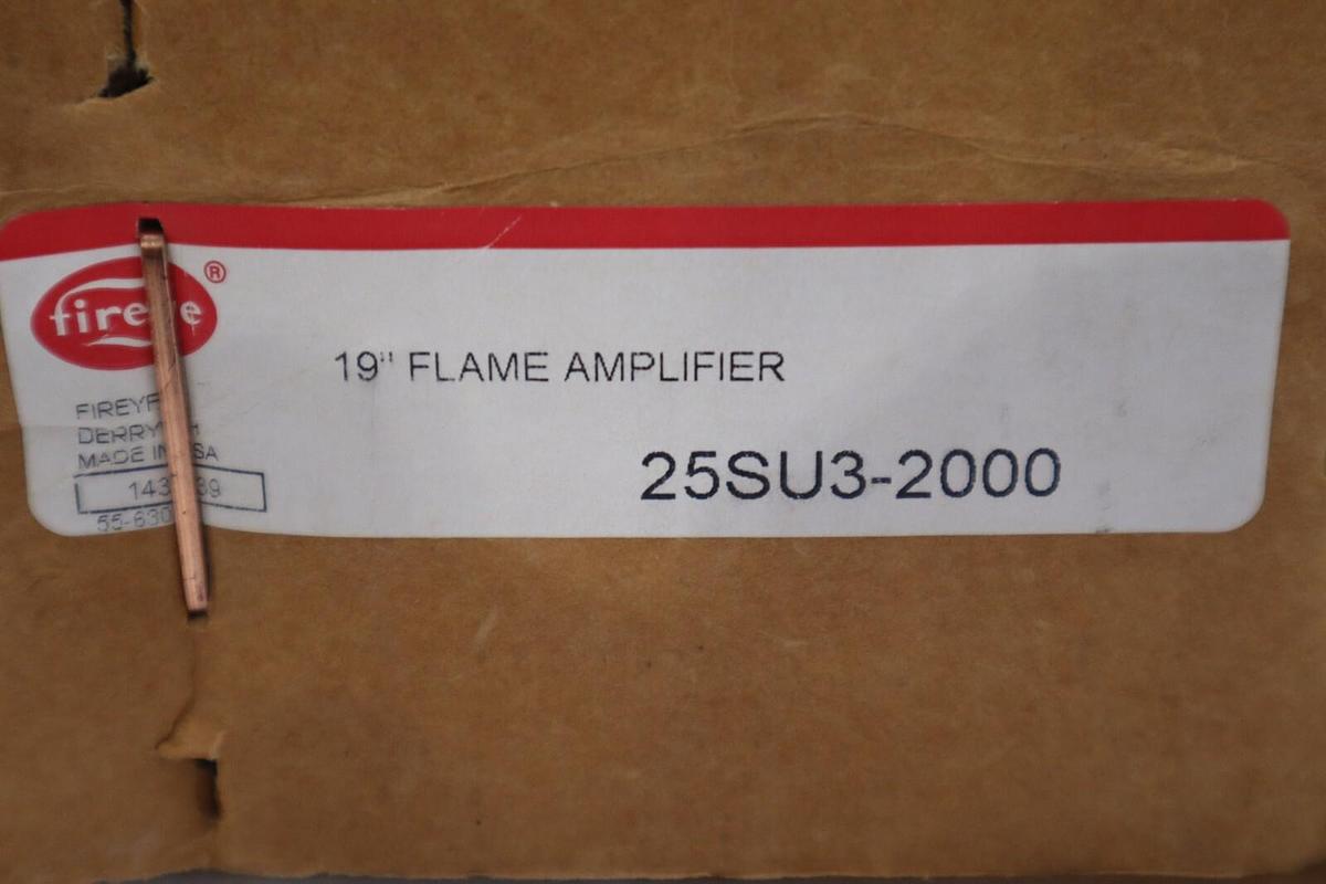 FIREYE 25SU3-2000 19" FLAME AMPLIFIER NEW IN BOX STOCK 3807