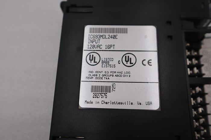 NEW GE Fanuc IC693MDL240E 120VAC 16PT Input Module STOCK K-2914-A