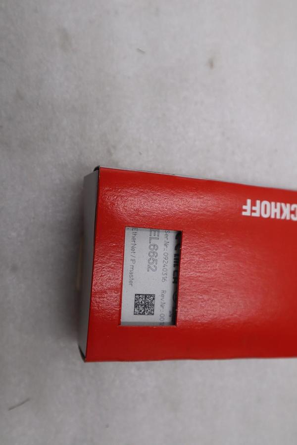 Used NEW OPEN BOX BECKHOFF EL6652 ETHERNET SWITCH STK 4025B