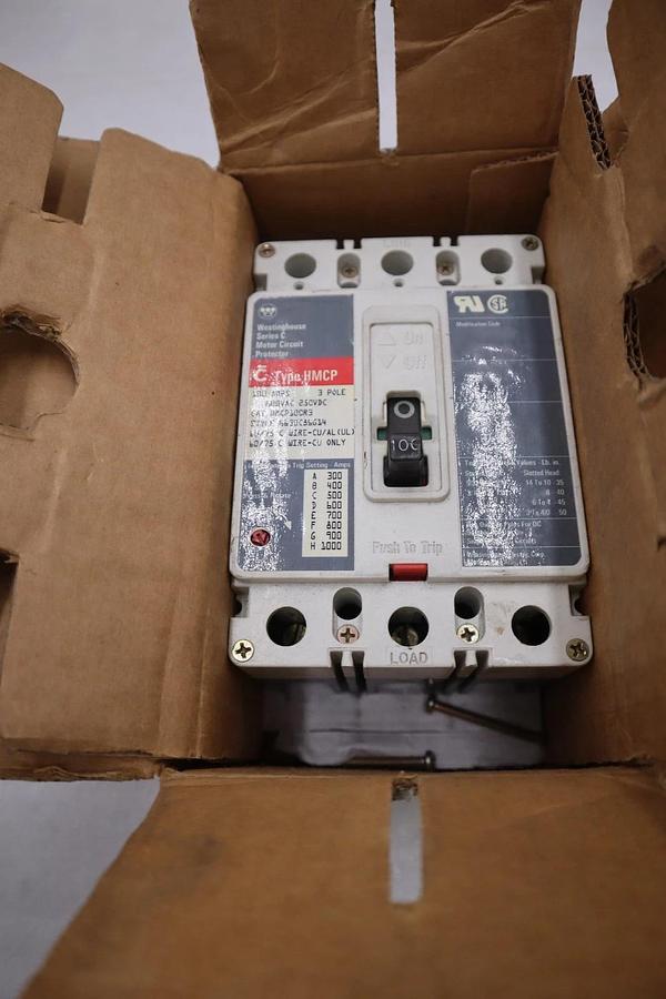New Westinghouse HMCP100R3/ C Circuit Breaker 100A 3P STOCK 3708CC