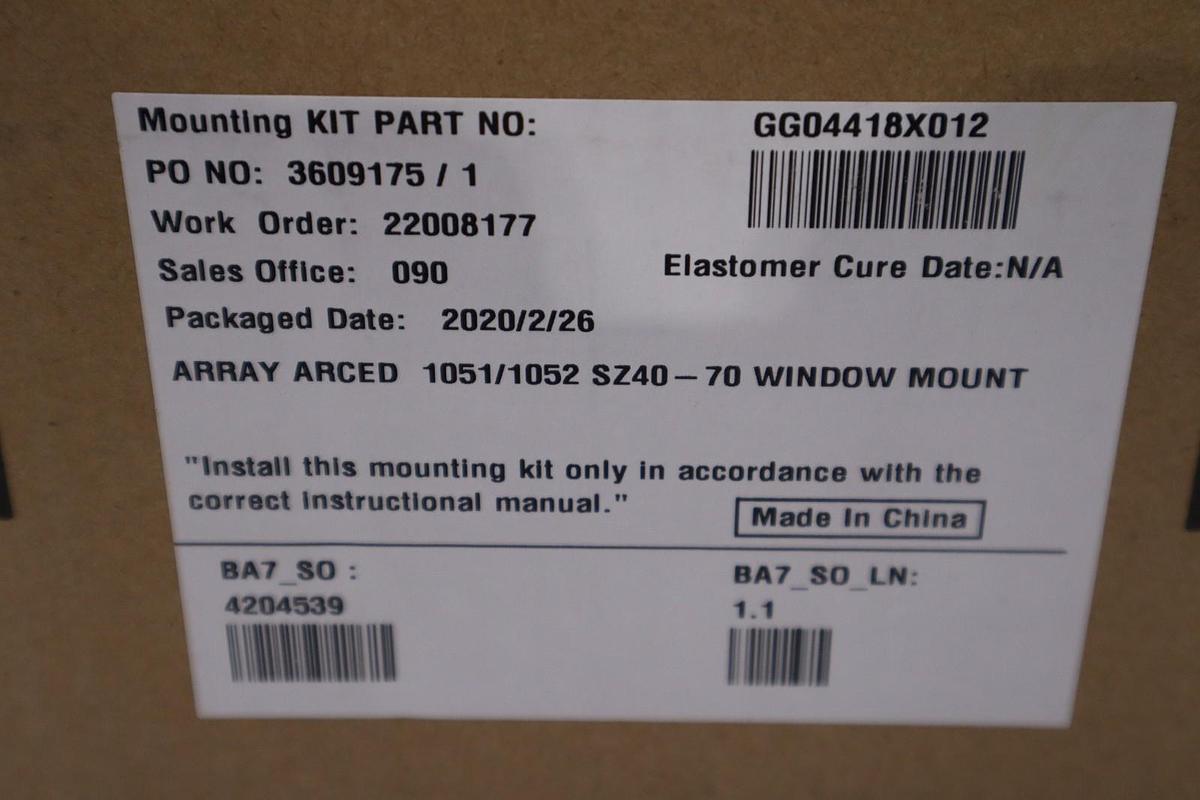 Used FISHER GG04418X012 ARRAY ARCED 1051/1052 SIZE 40-70 WINDOW MOUNTING KIT GF411
