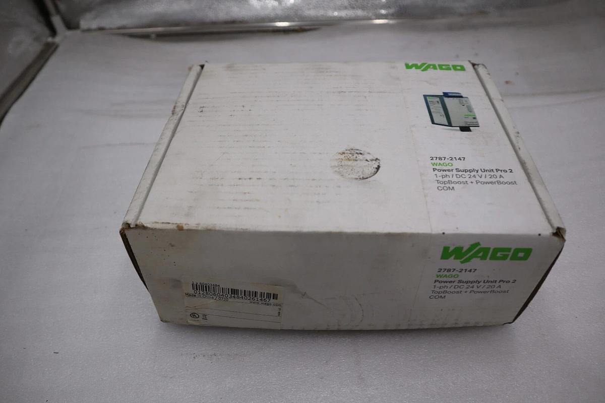 NEW IN BOX Wago 2787-2147 Power Supply Unit Pro 2 1PH/DC24V/20A STOCK H1069