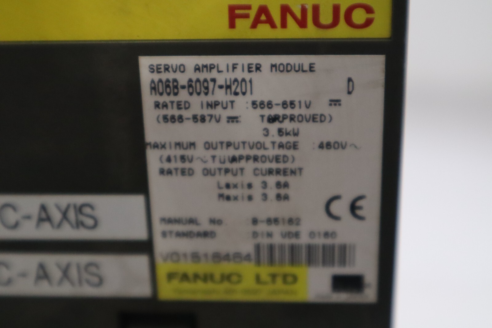 Used Fanuc A06B-6097-H201 Servo Amplifier  Module STOCK 2303-D