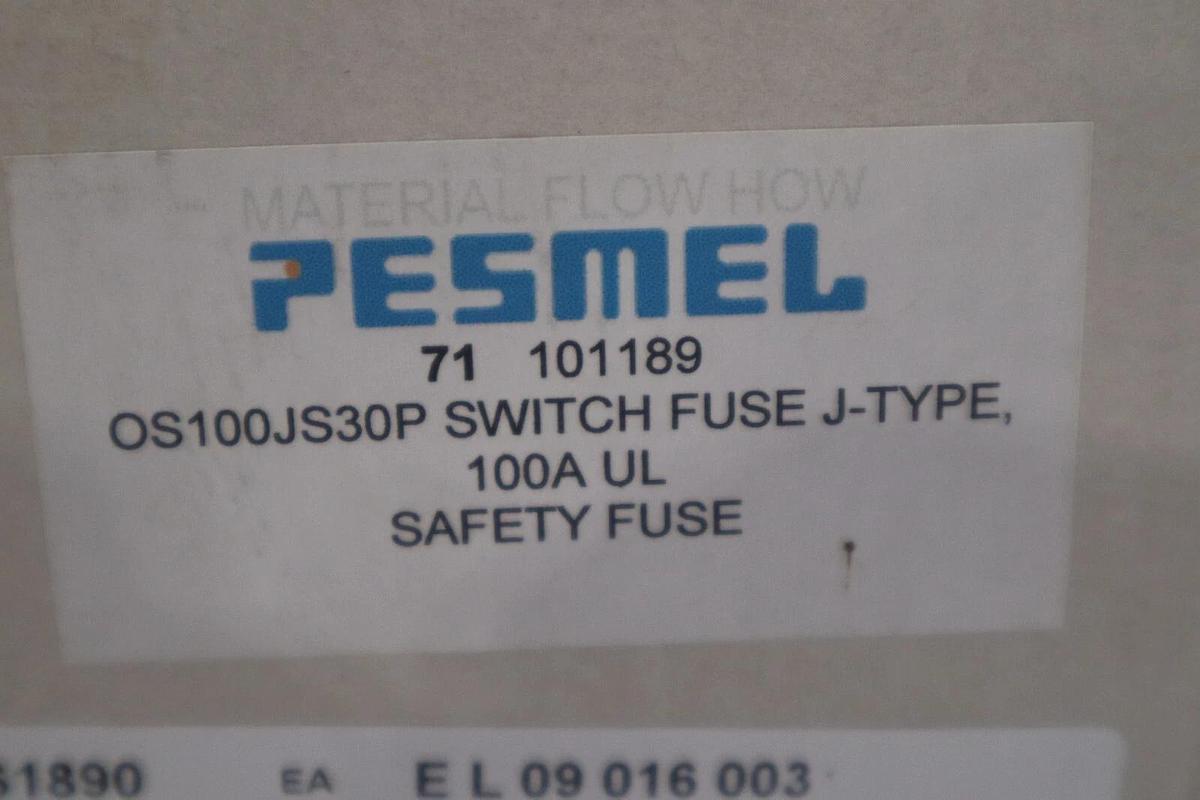 Used NEW IN BOX ABB OS100JS30P Fusible Disconnect Switch 3 Pole STOCK G146A
