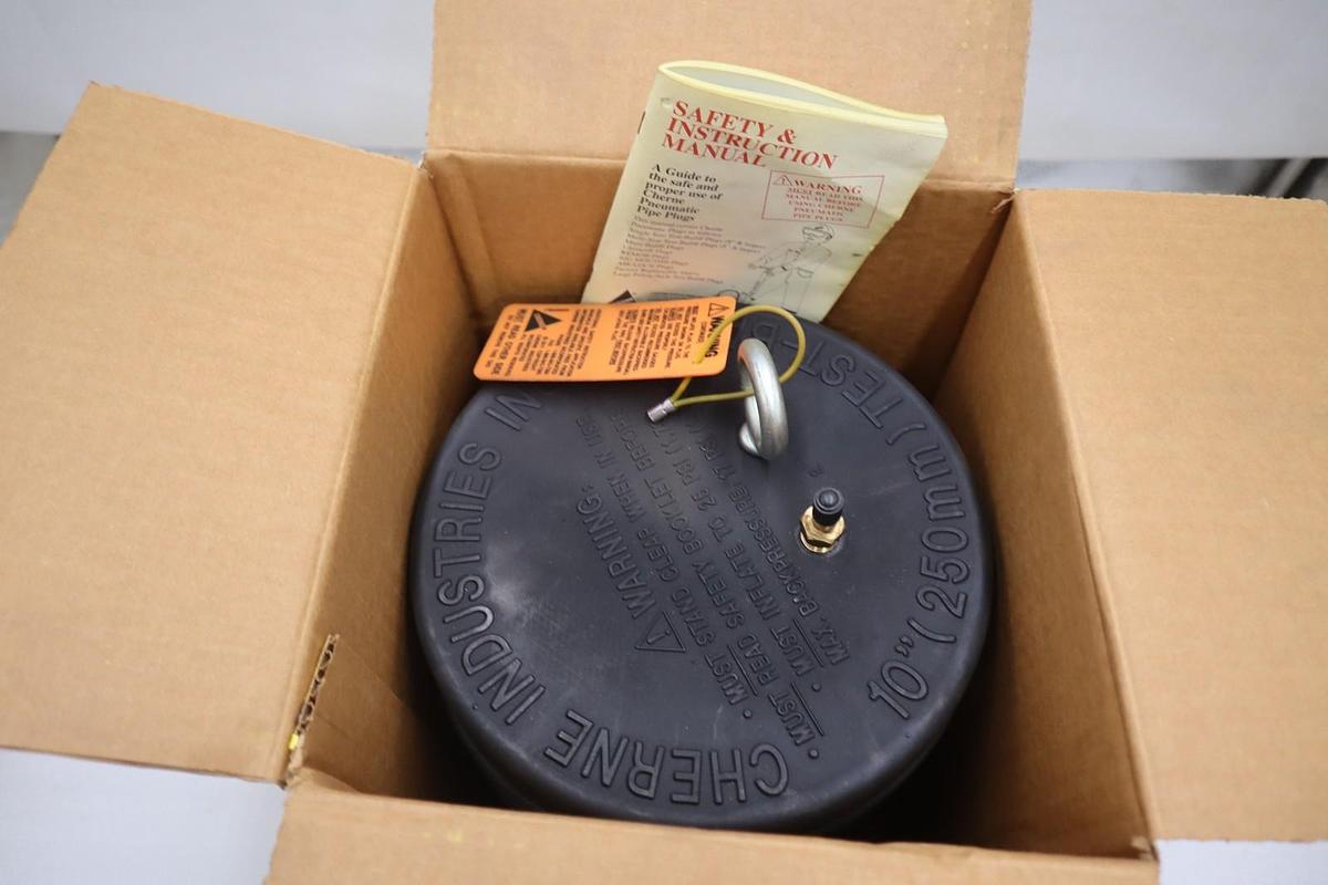 Used Cherne Industries Test-Ball Plug 10”(250mm) P/N 041-394 STK GF1194