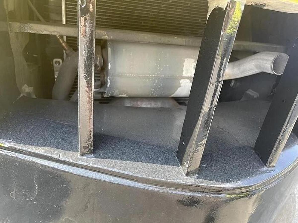 Used 12,000 POUND HYSTER MODEL S120FTPRS ENCLOSED CAB ROLL CLAMP FORKLIFT MFG. 2017