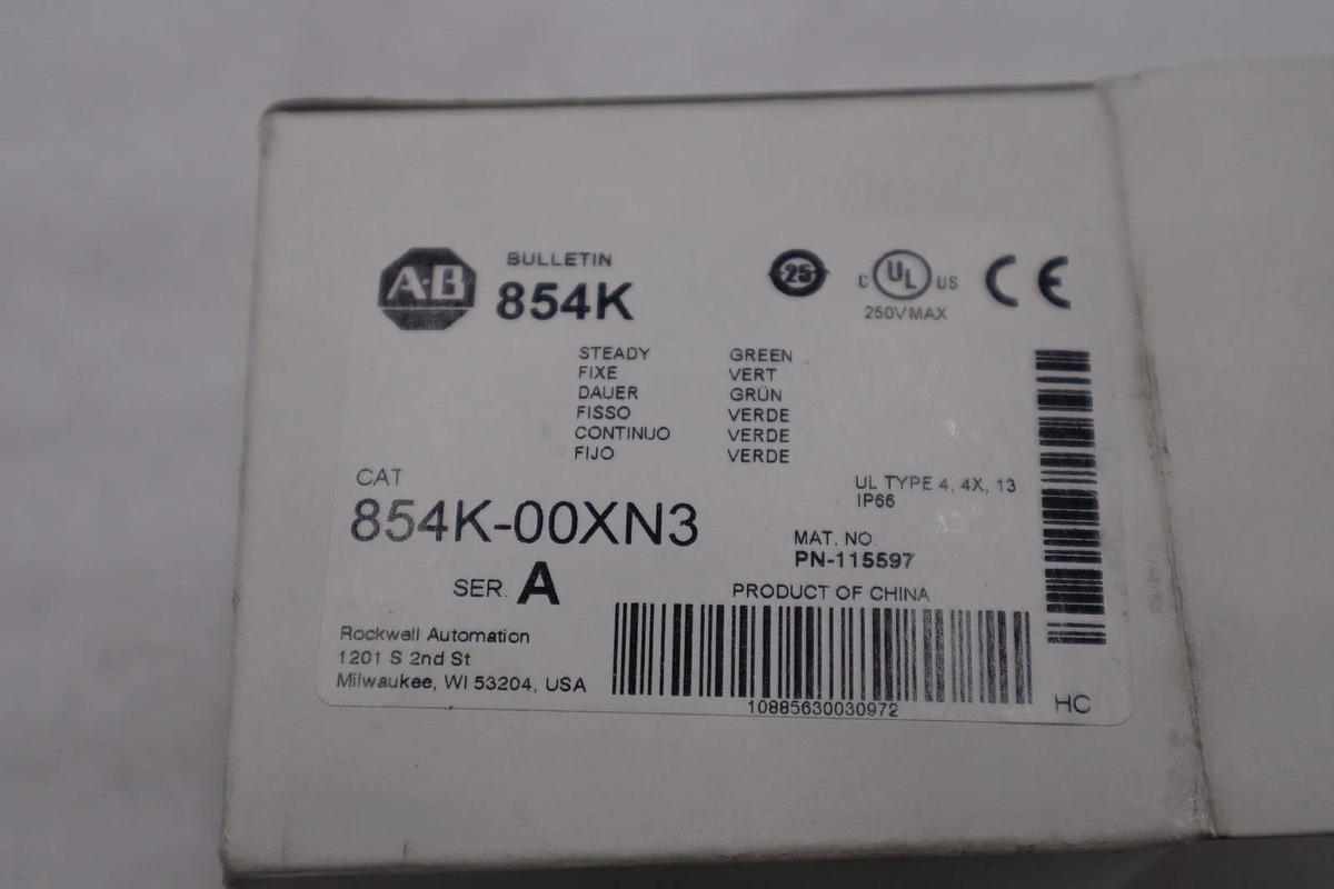 Used ALLEN BRADLEY 854K-00XN3 / 854K00XN3 - NEW IN BOX - STOCK H559A