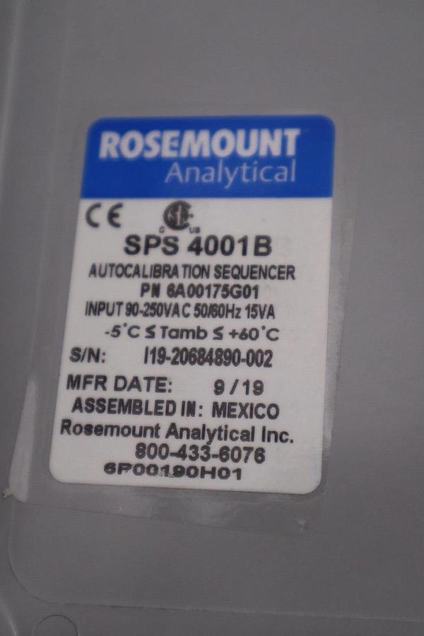 NEW OPEN BOX Rosemount SPS 4001B Analytical Single Probe Sequencer STOCK 5920