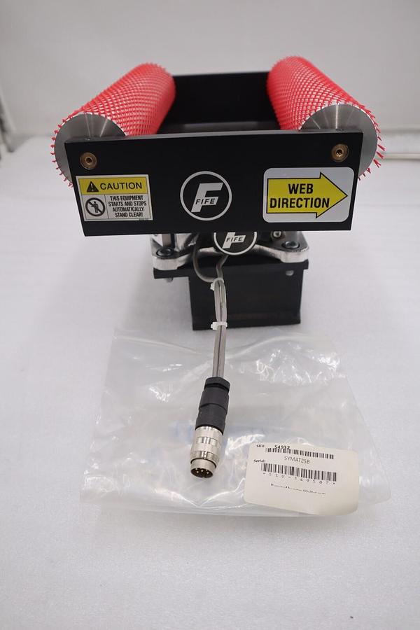 Used Fife SYMAT25B Offset Pivot Guide Web Roller Linear Race 250mm Rollers - NEW