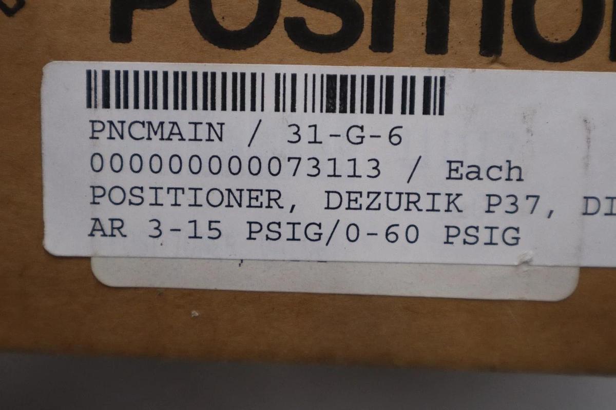 Used PMV MODEL 1515 PNEUMATIC VALVE POSITIONER - STOCK GF512