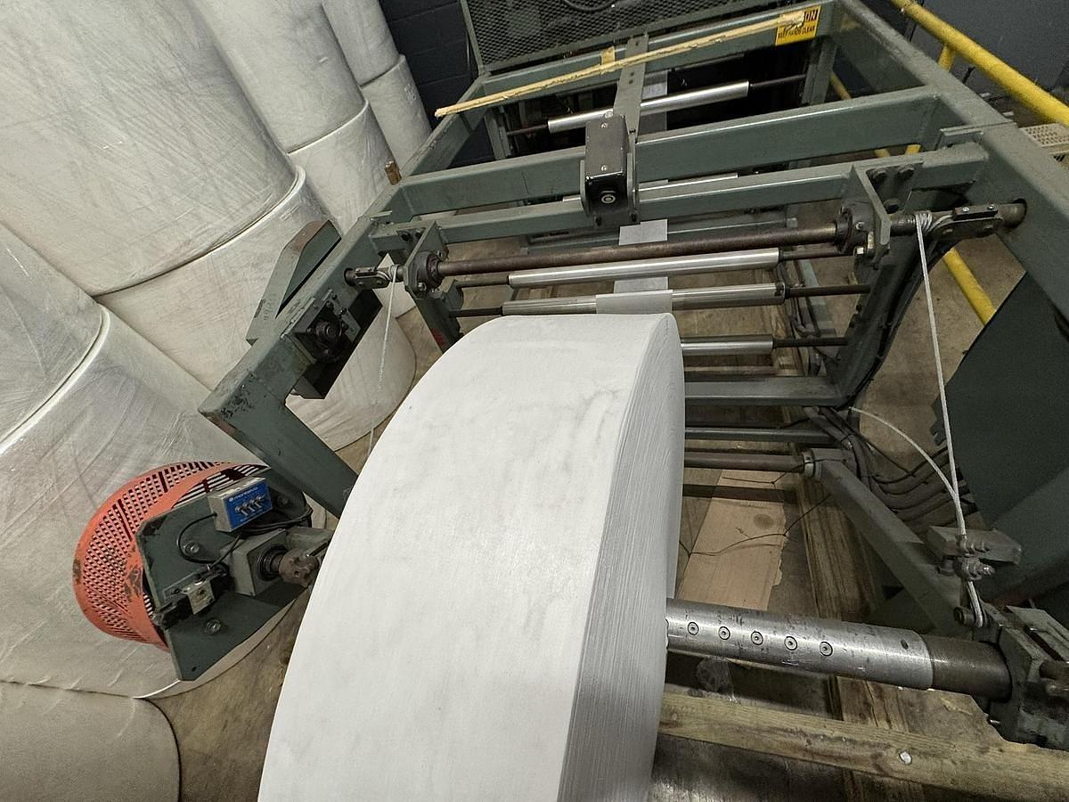 Used 30" WIDE ELSNER MODEL MPR 30 CANTILIVERED SLITTER REWINDER
