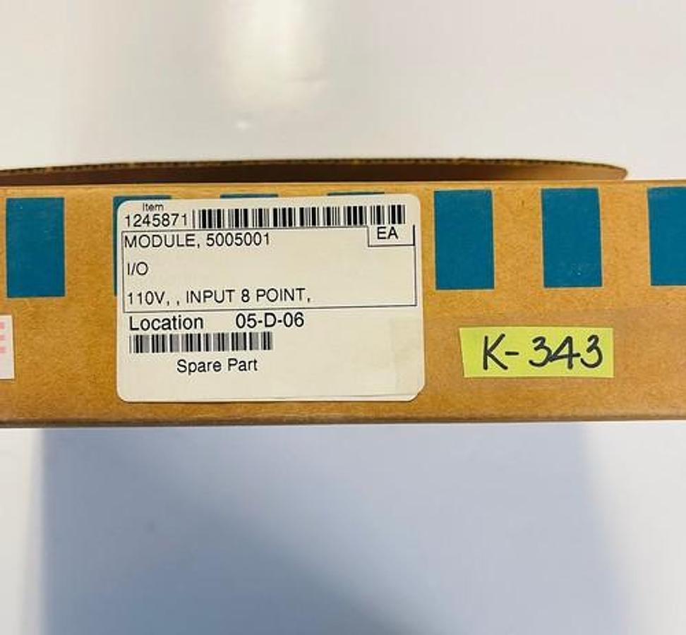Used SIEMENS 500-5001 INPUT MODULE LOT 5005001 #K-343