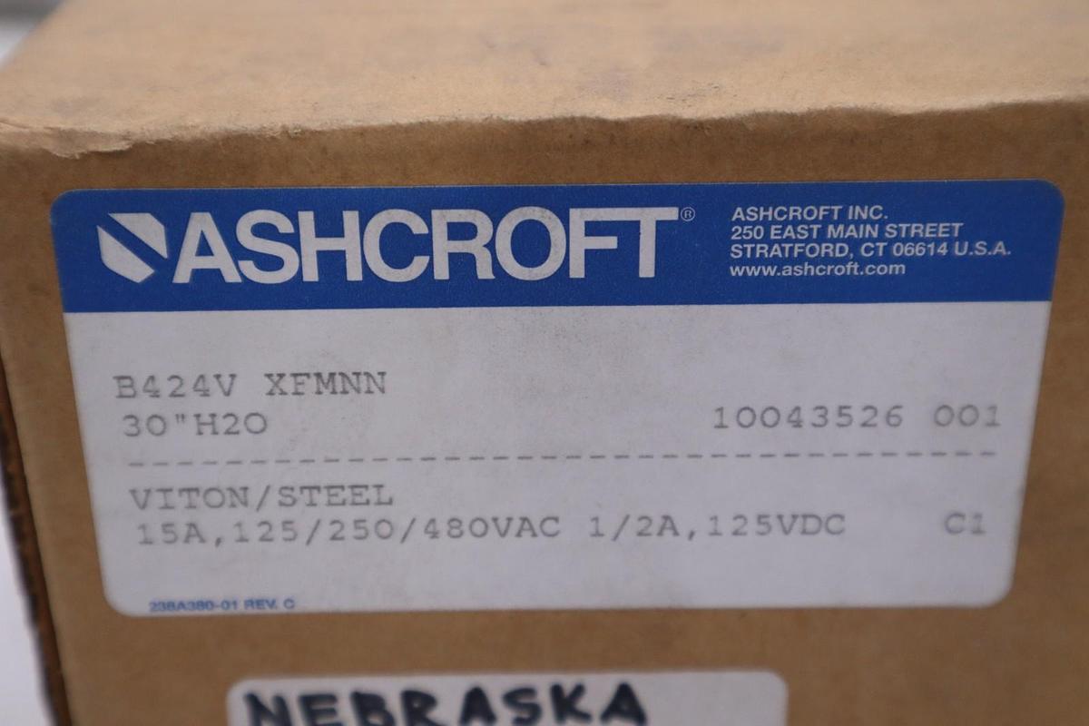 Ashcroft B424V XFMNN PRESSURE SENSOR NEW IN BOX STOCK GF-364