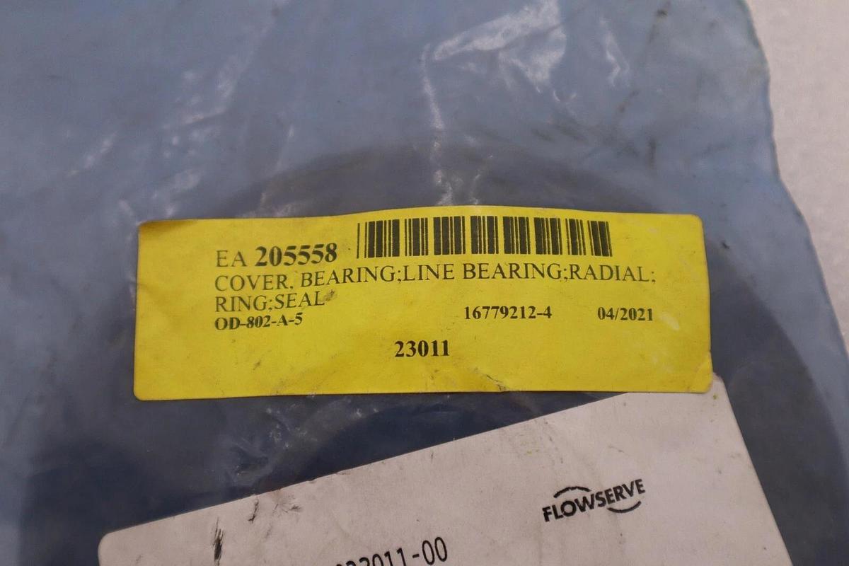 Used FLOWSERVE 023011-00 LINE BEARING COVER STOCK #4149