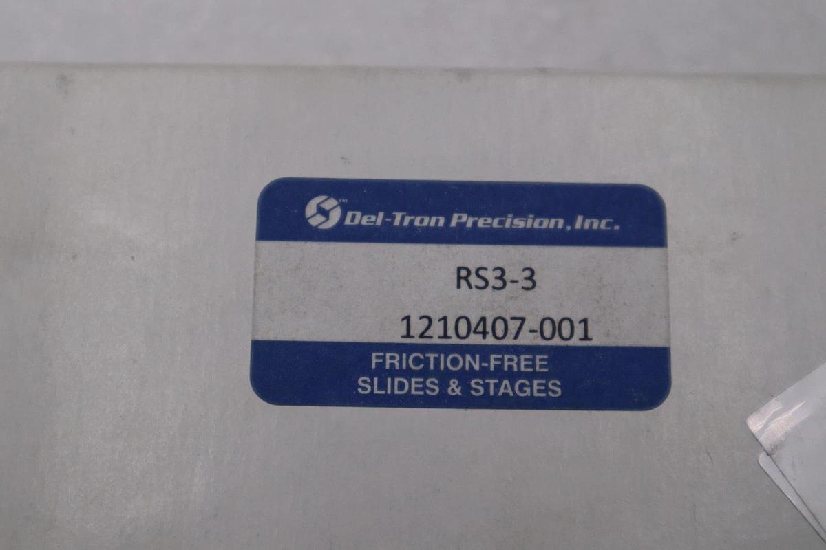 Del-Tron RS3-3 Crossed Roller Slide NEW OPEN BOX STK H861A