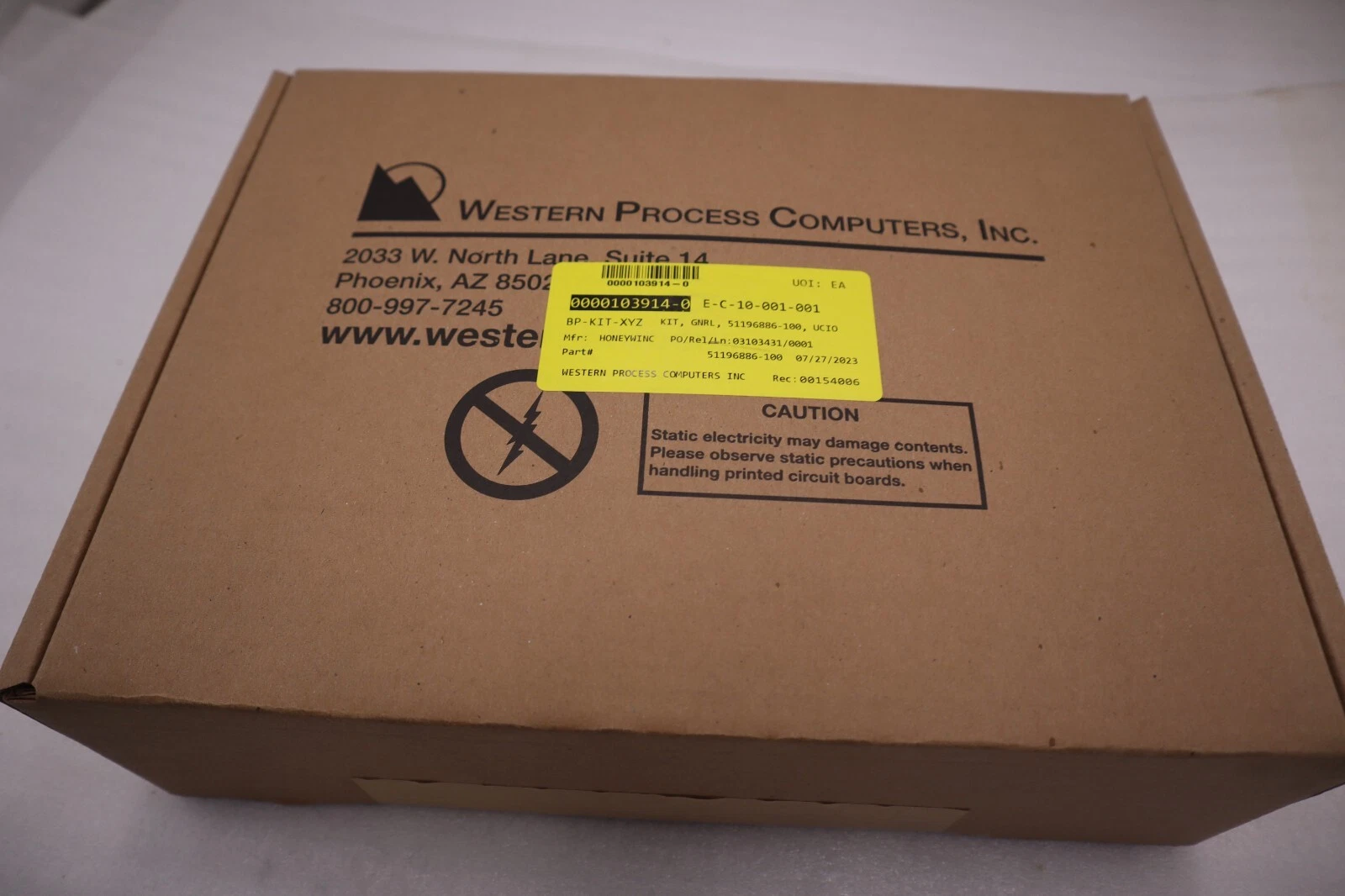 Used WESTERN PROCESS COMPUTERS, INC. HONEYWELL 51196886-100 UCIO KIT NEW IN BOX #G218