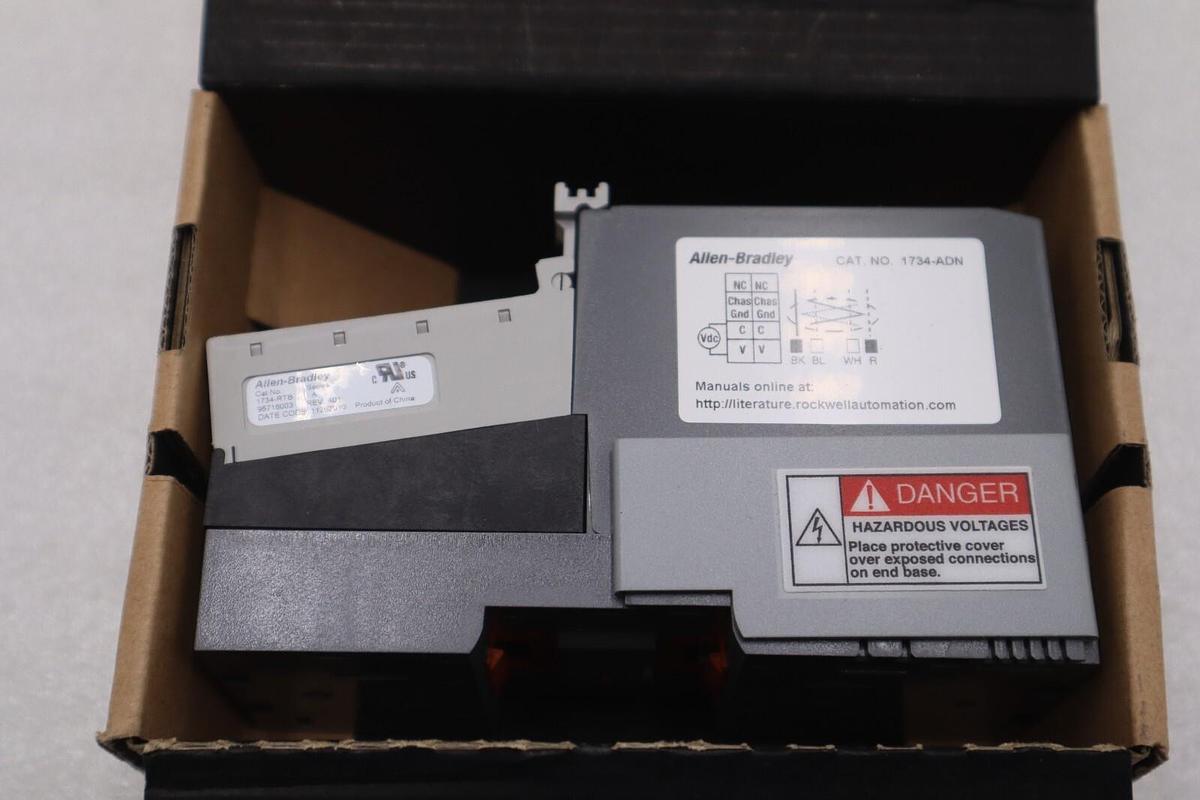 Used ALLEN BRADLEY 1734-ADN POINT I/O ADPATER COMMUNICATIONS 24 VOLT DC STOCK L-024C