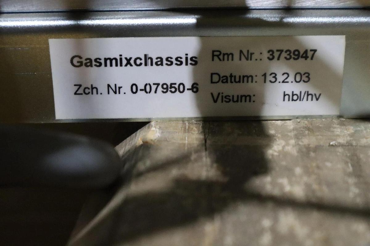 Used Bystronic GAS MIX CHASSIS 0-07950-6 RM Nr. : 373947 Datum 13.2.03 STOCK S-567