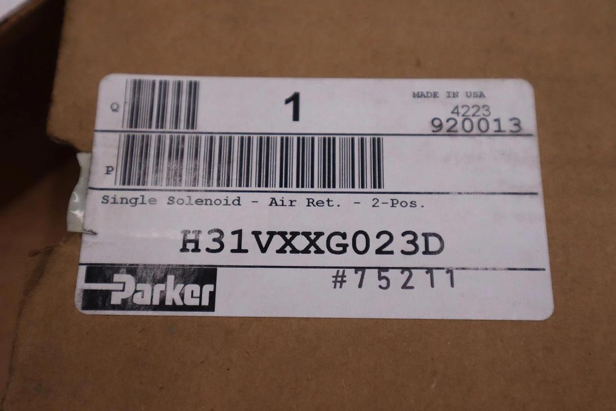 Used PARKER H31VXXG023D SOLENOID VALVE BASIC SERIES 5599-2 SIZE 3 - STOCK 3000CC