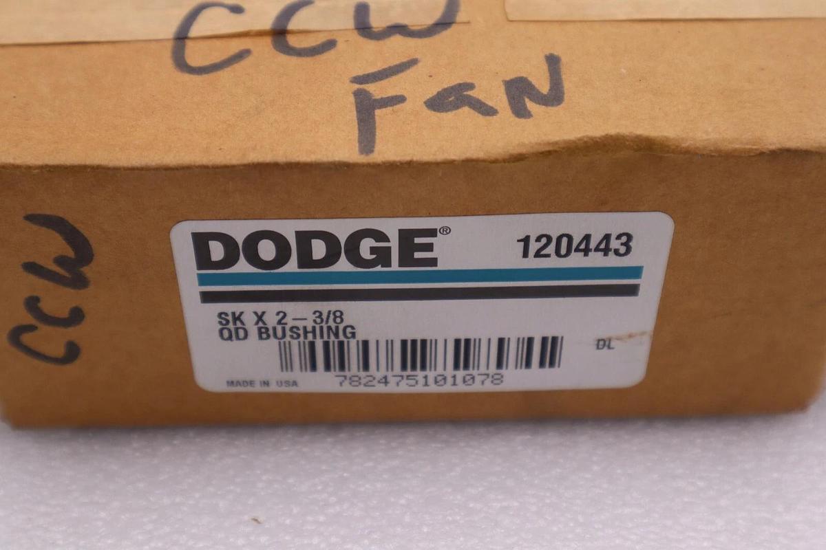 Used BALDOR DODGE 120443 QD BUSHING SKX2-3/8 STOCK 1943