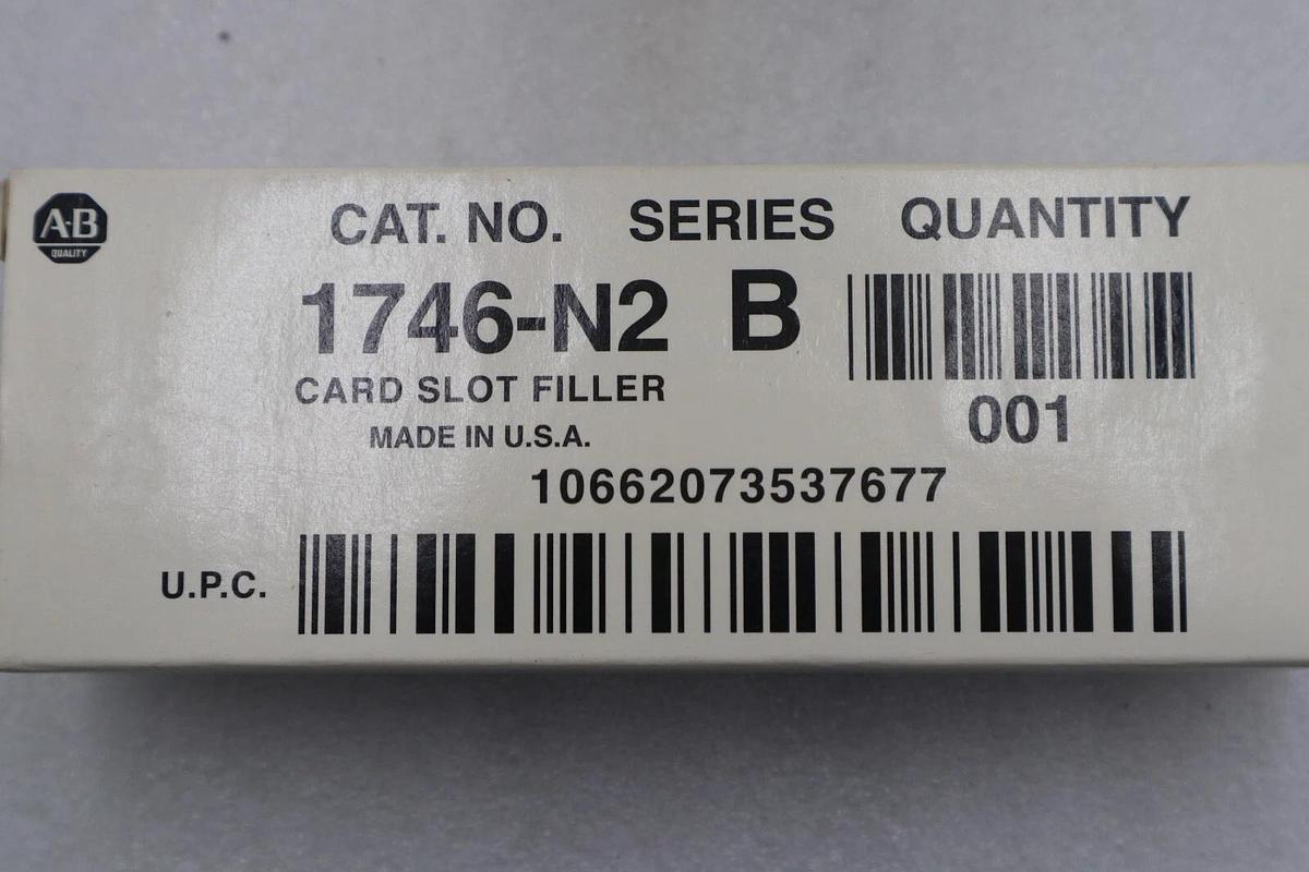 NEW IN BOX ALLEN BRADLEY 1746-N2 SER B MODULE SLOT FILLER (LOT OF 11) STK K-064A
